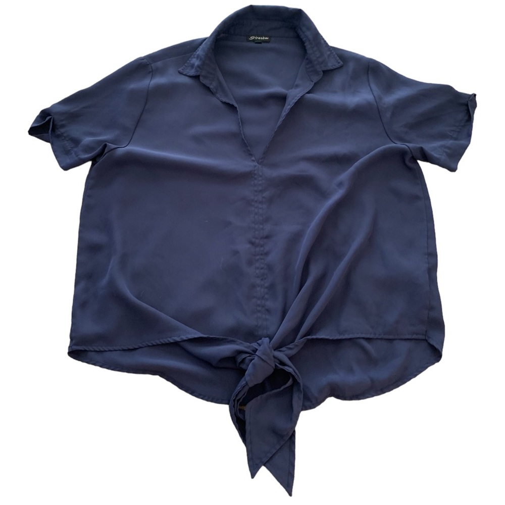 Blue T-shirt with Tie